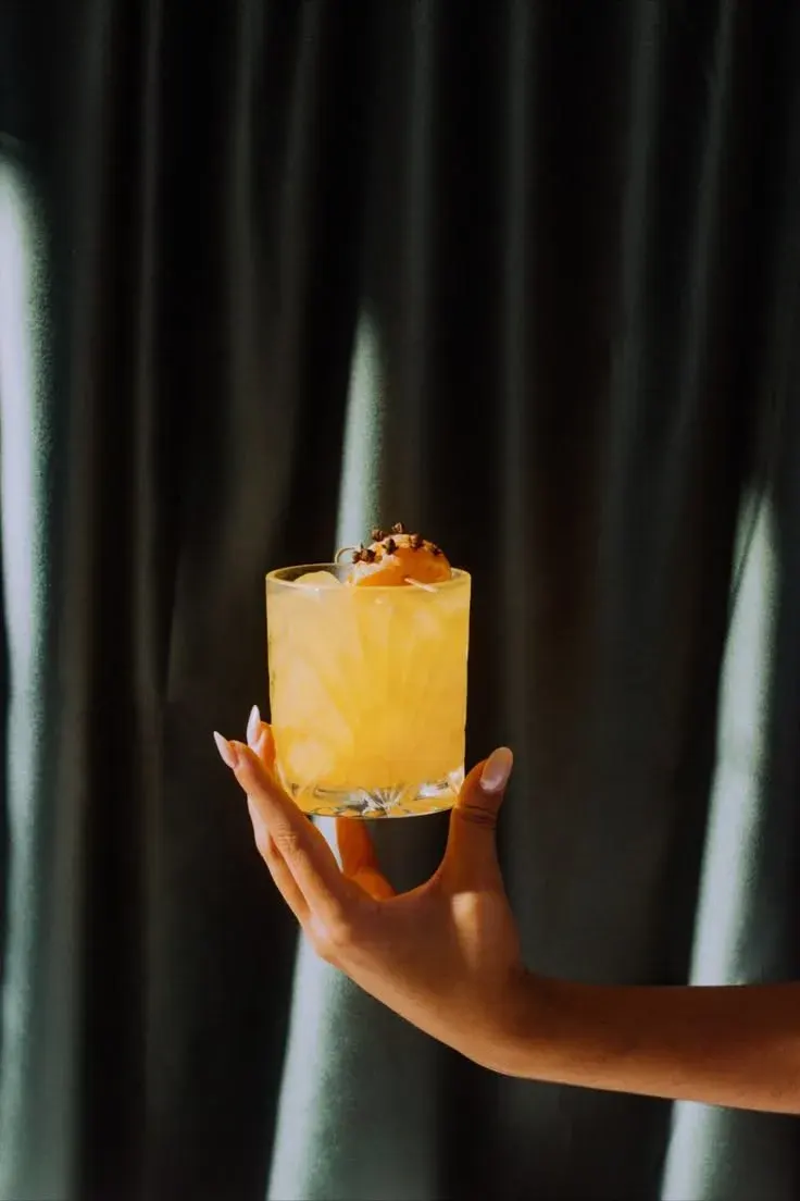 Cocktail on a table at the bar